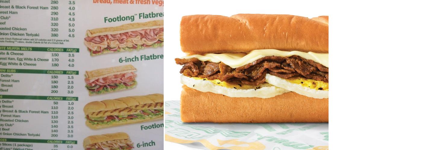 Subway Menu