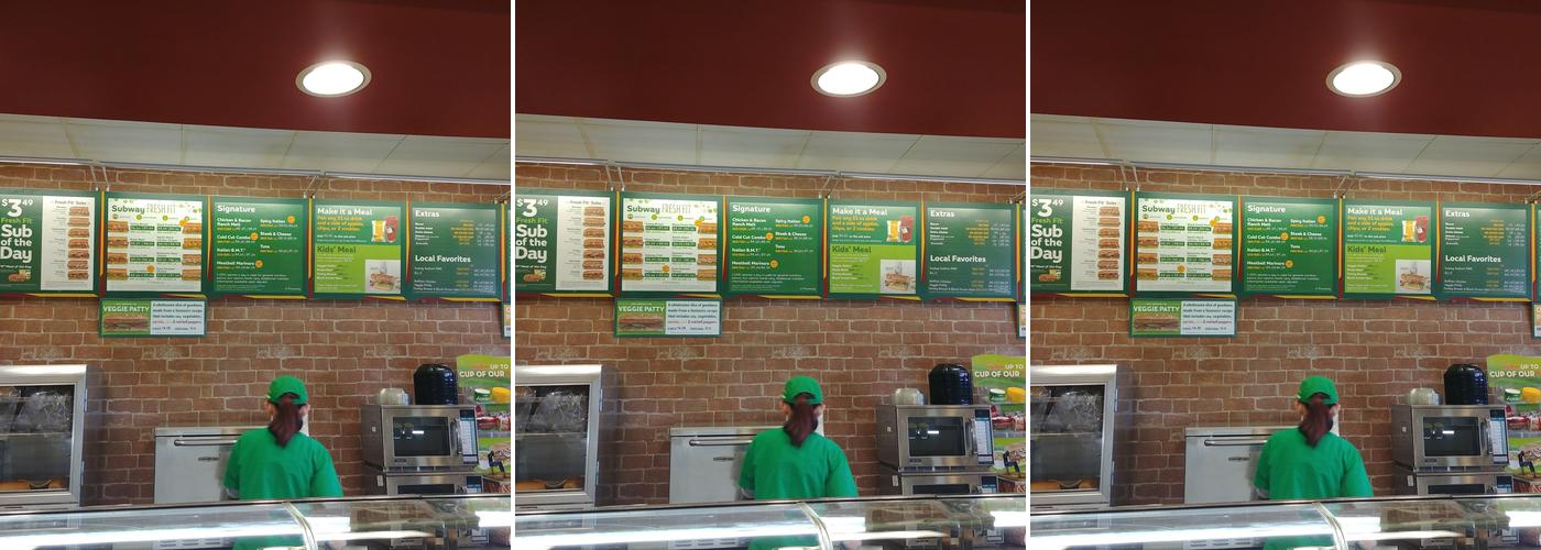 Subway Menu