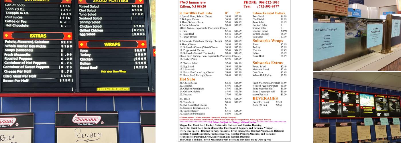 Subworks Menu