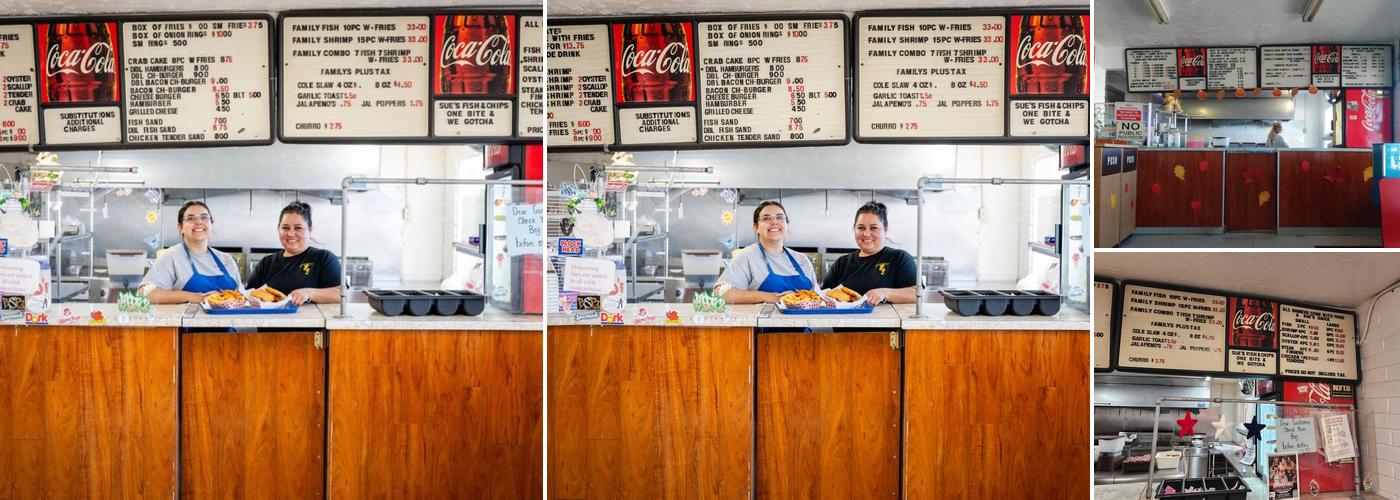 Sue's Fish & Chips Menu
