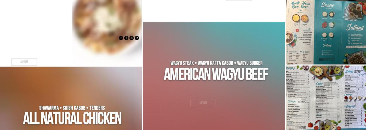 Sultans Wagyu Grill Menu