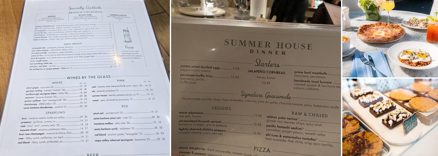 Summer House Santa Monica Menu