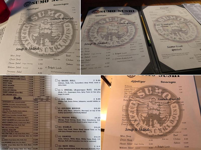 Sumo Sushi Menu
