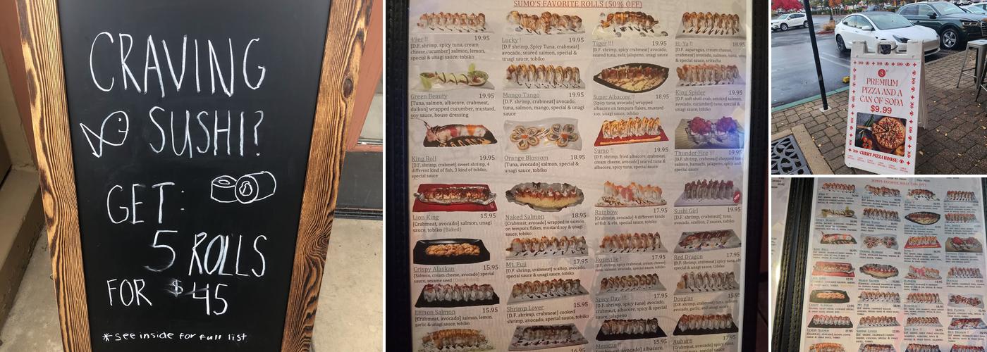 Sumo Sushi Menu