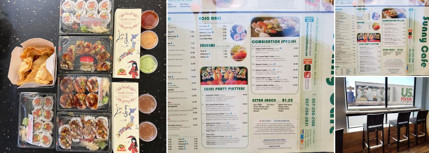 Sunny Cafe Menu