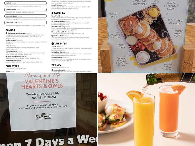 Sunny Street Cafe Menu