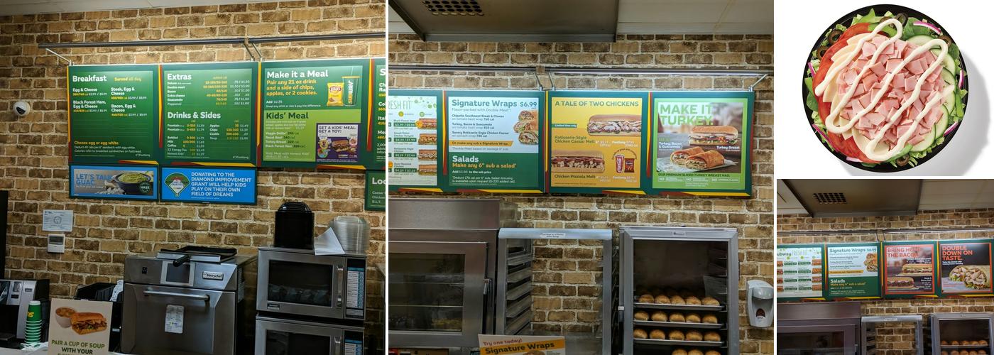 Subway Menu