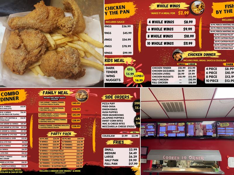 Super JJ Fish & Chicken Menu
