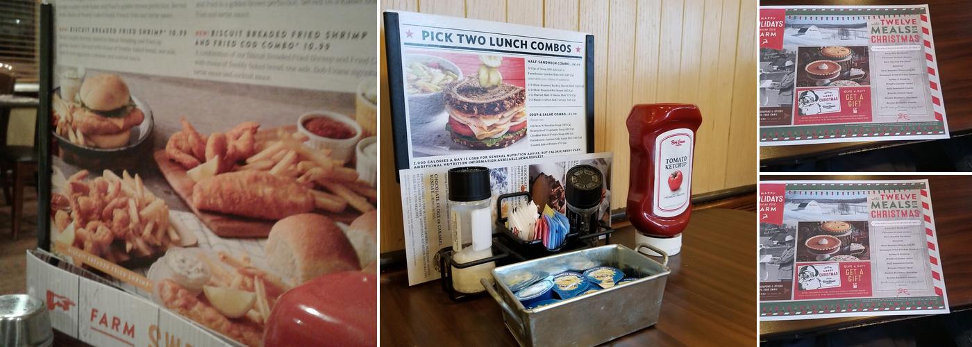 Bob Evans Menu