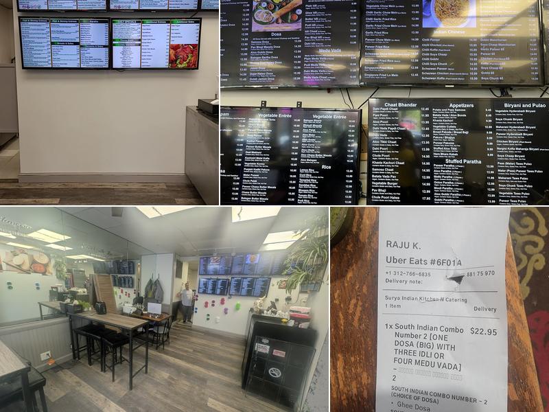 Surya Indian Kitchen N Caterers Menu