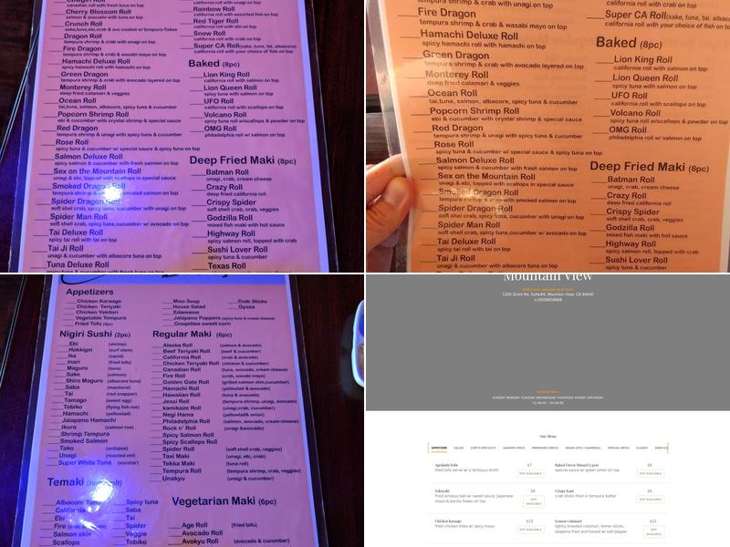 Sushi 85 Menu