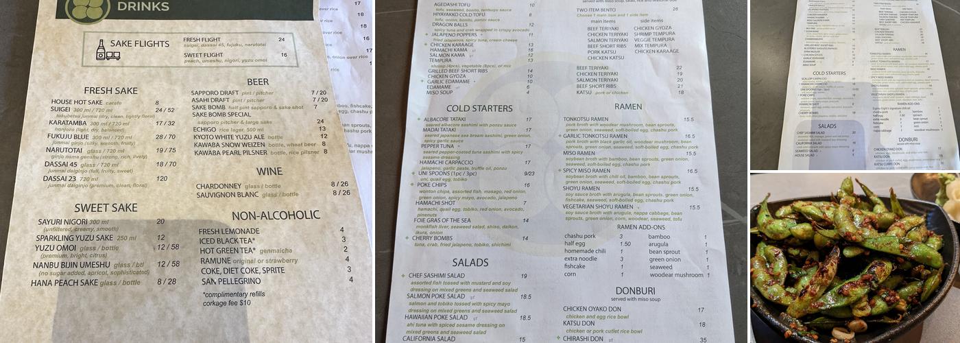 Eighty-Eight Sushi & Ramen Menu