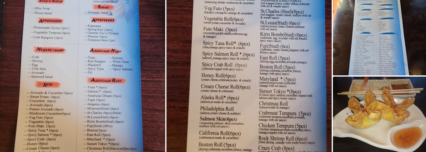 Sushi Ai Menu