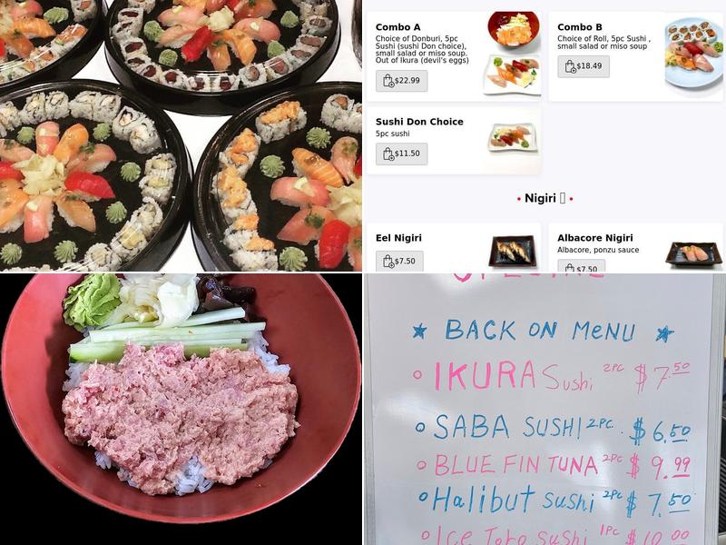 Sushi-don Menu