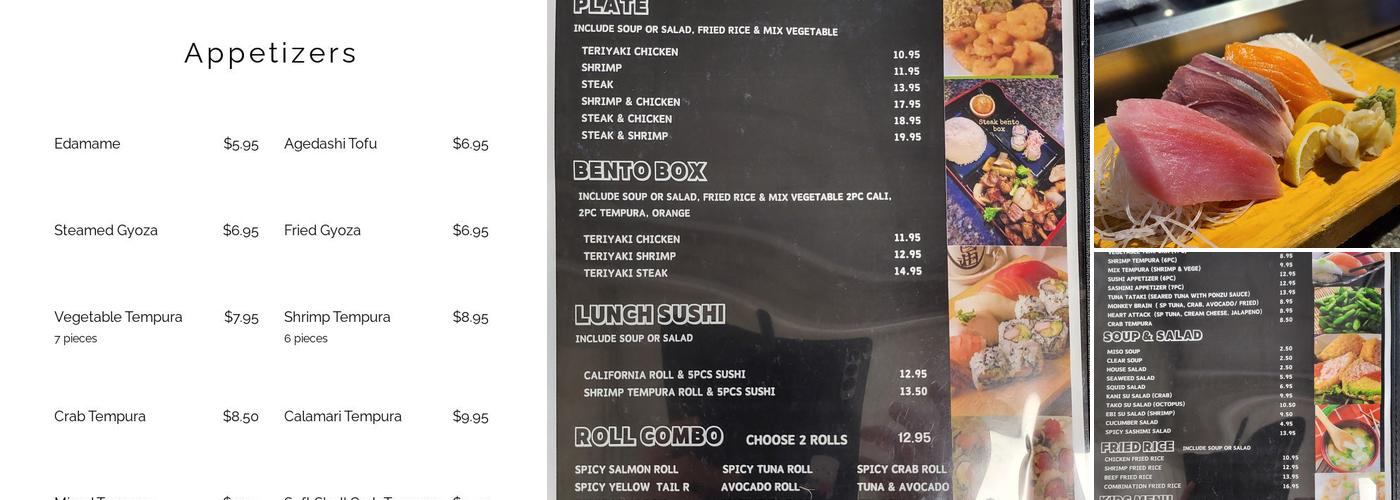 Sushi Gen shreveport Menu