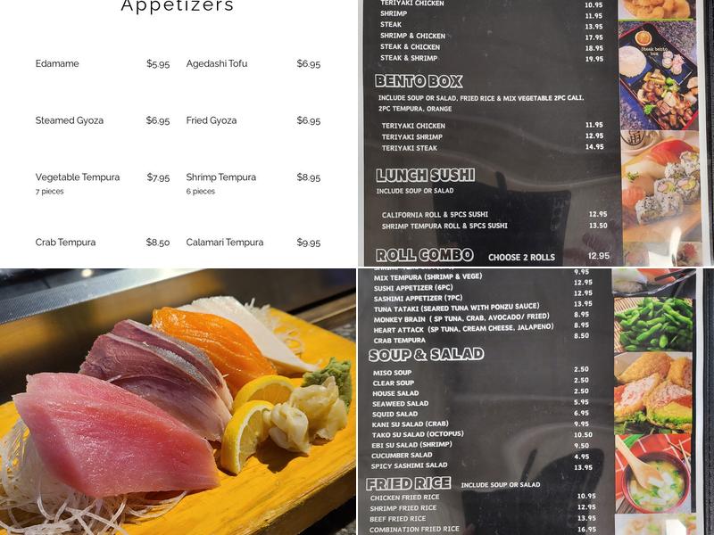 Sushi Gen shreveport Menu