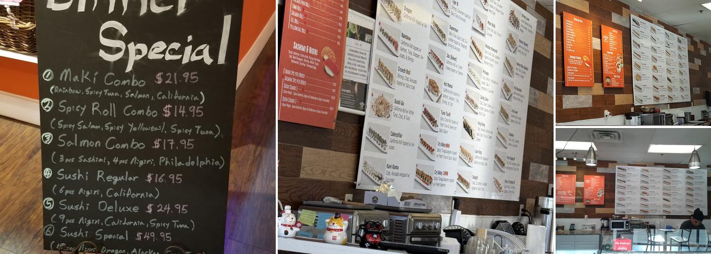 Sushi Go Menu