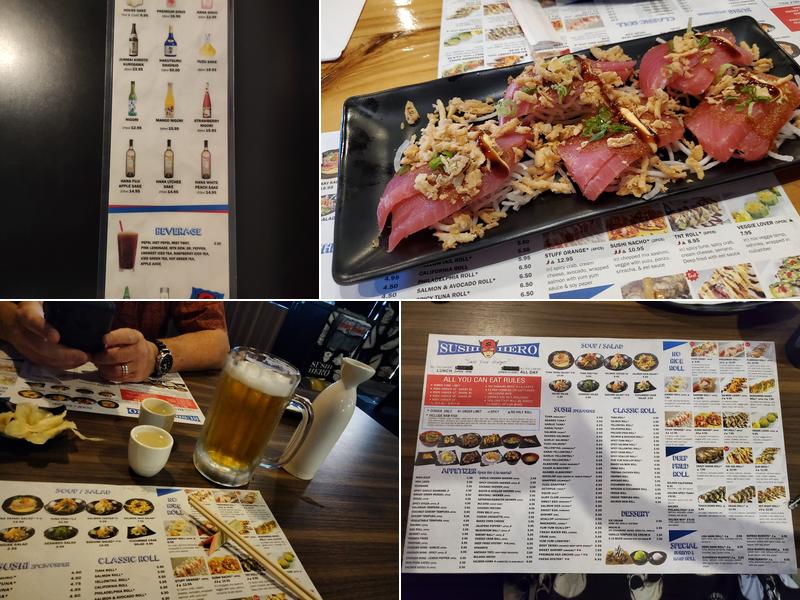 Sushi Hero Menu