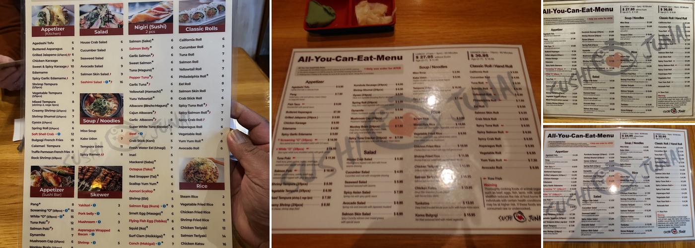 Sushi Junai 2 Menu