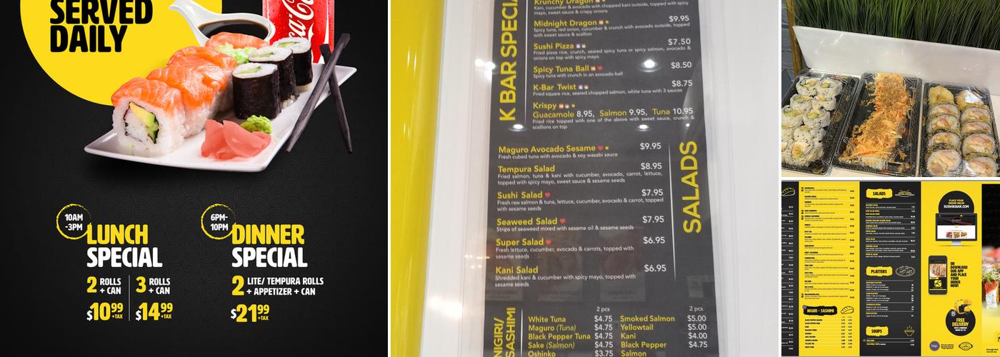 Sushi K Bar Menu