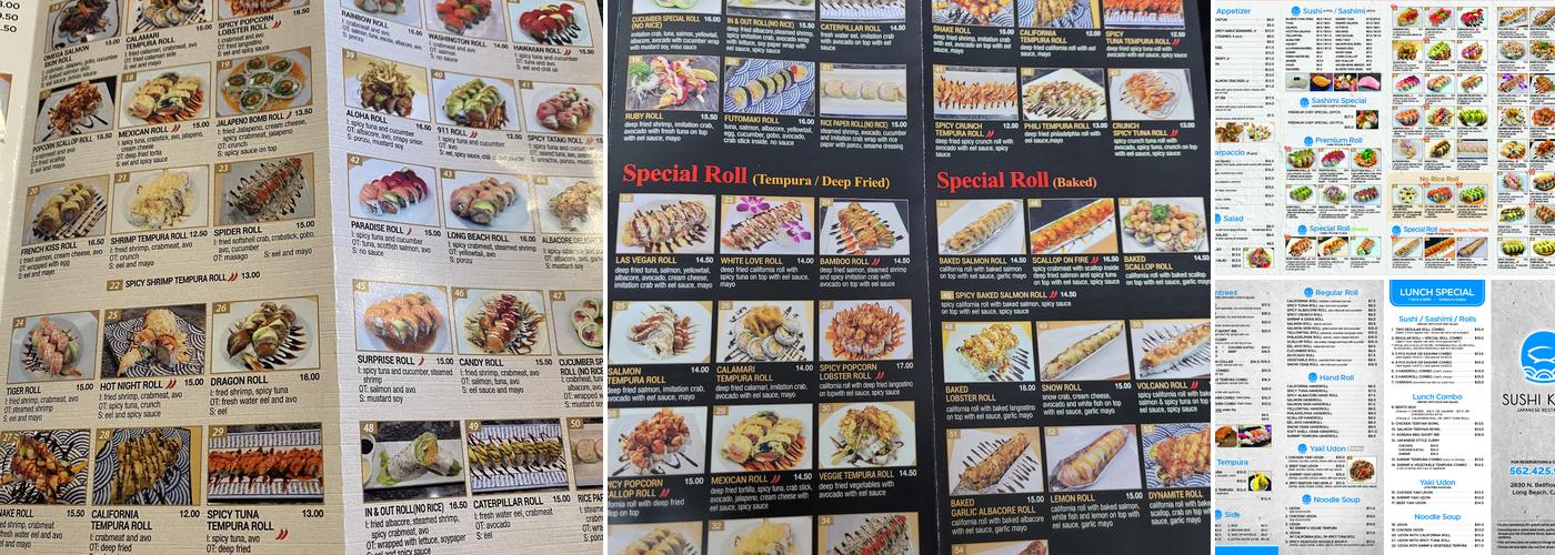 Sushi Kara Menu