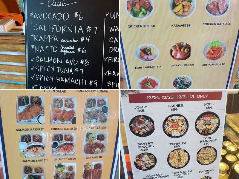 Sushi King Menu