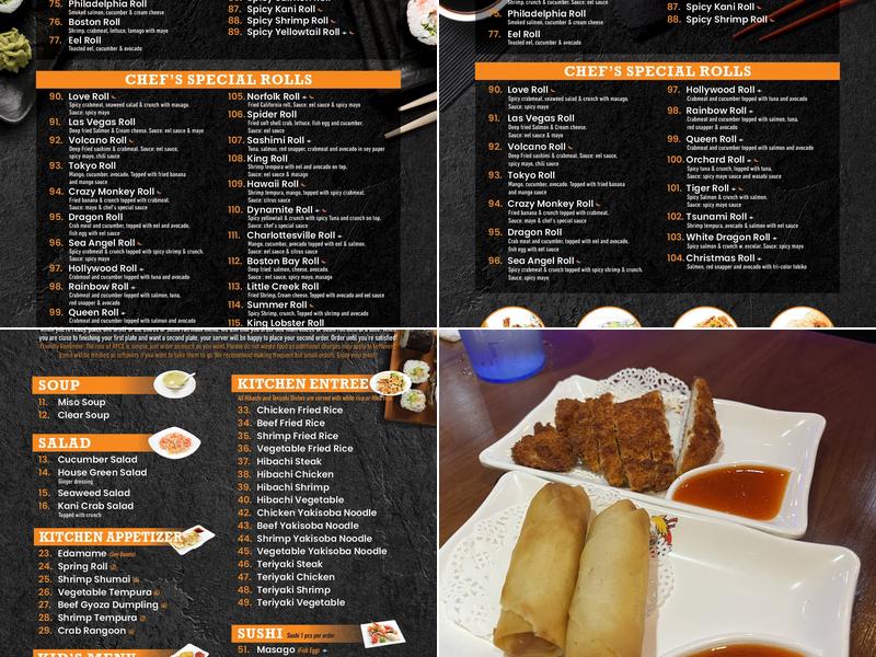 Sushi King - Little Creek Menu