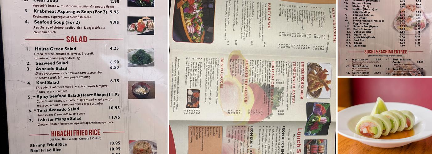 Sushi King Menu