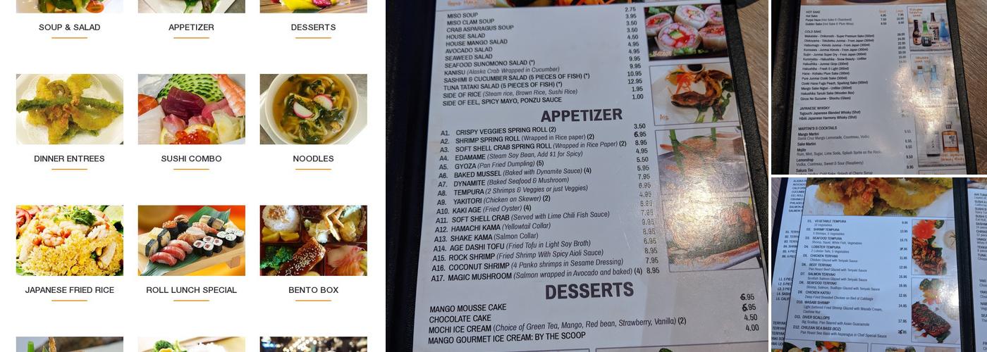 Sushi Mango Menu