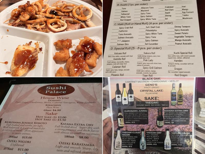 Sushi Palace Menu