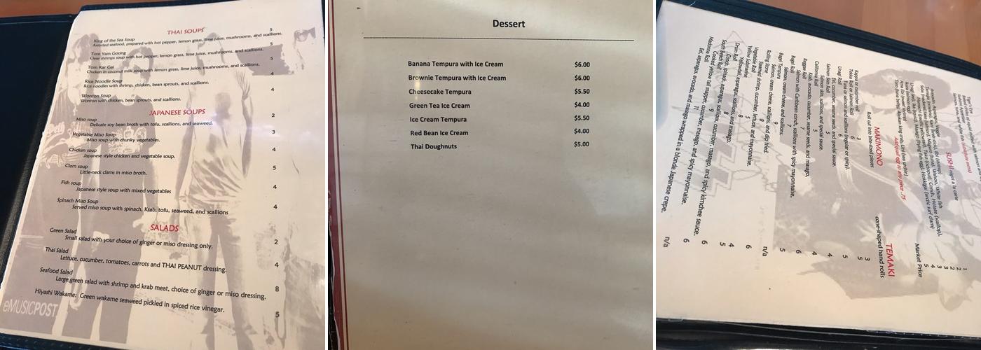 Sushi Rock Boca Raton Menu