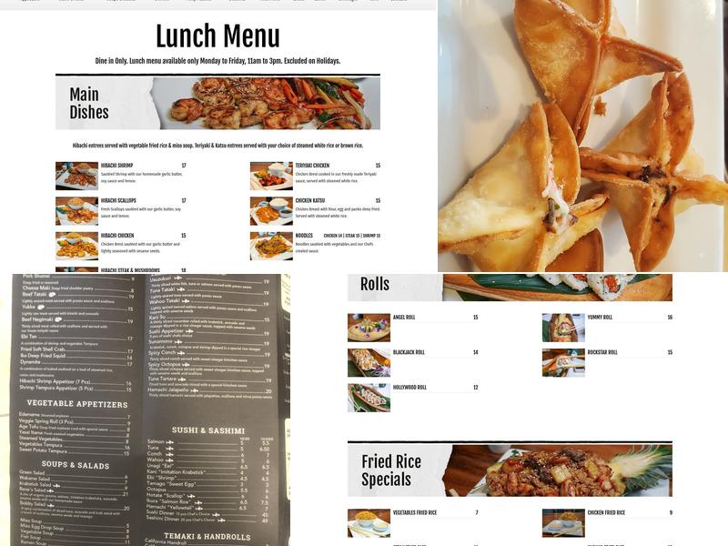 Sushi Sake Sheridan Menu