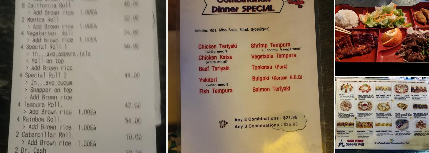 Sushi Tower & Steakhouse Menu