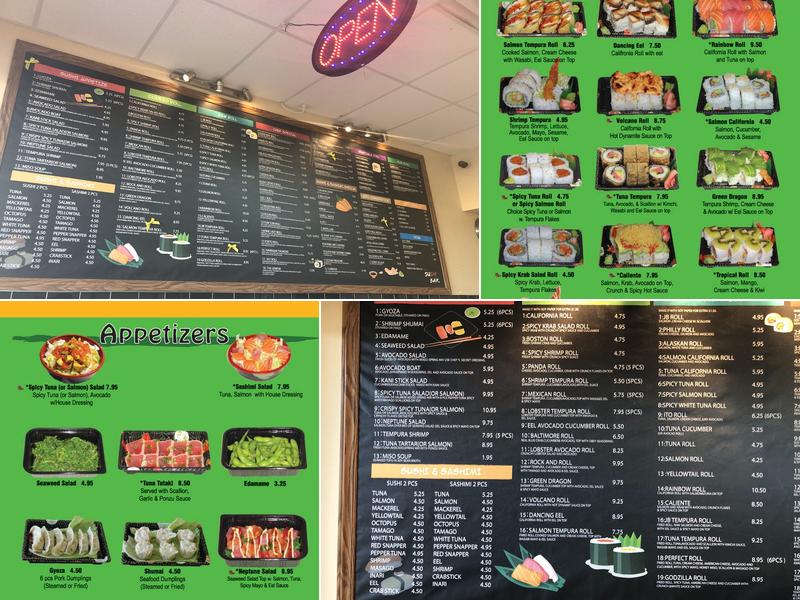 Sushi Yan Menu