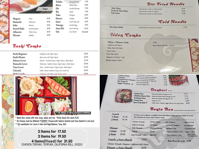 Sushiko Menu