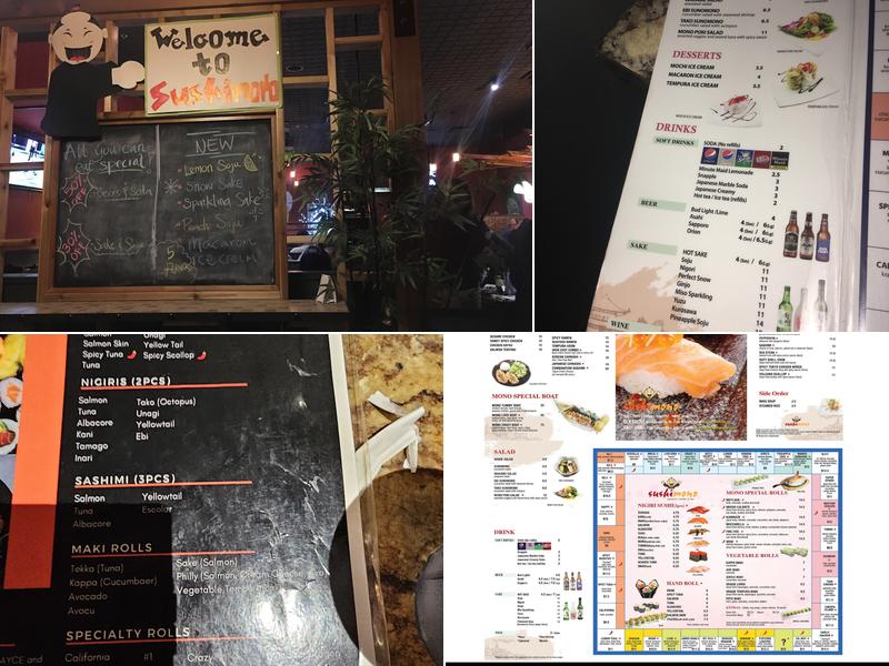 Sushimono Menu