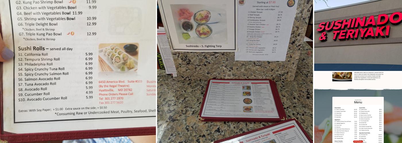 Sushinado & Teriyaki Menu