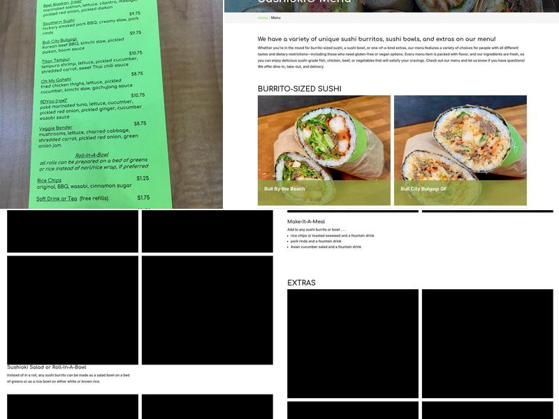 Sushioki Menu