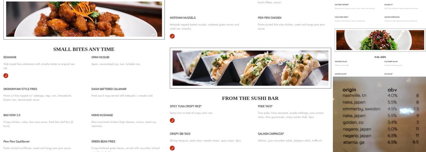 Sushiology Menu