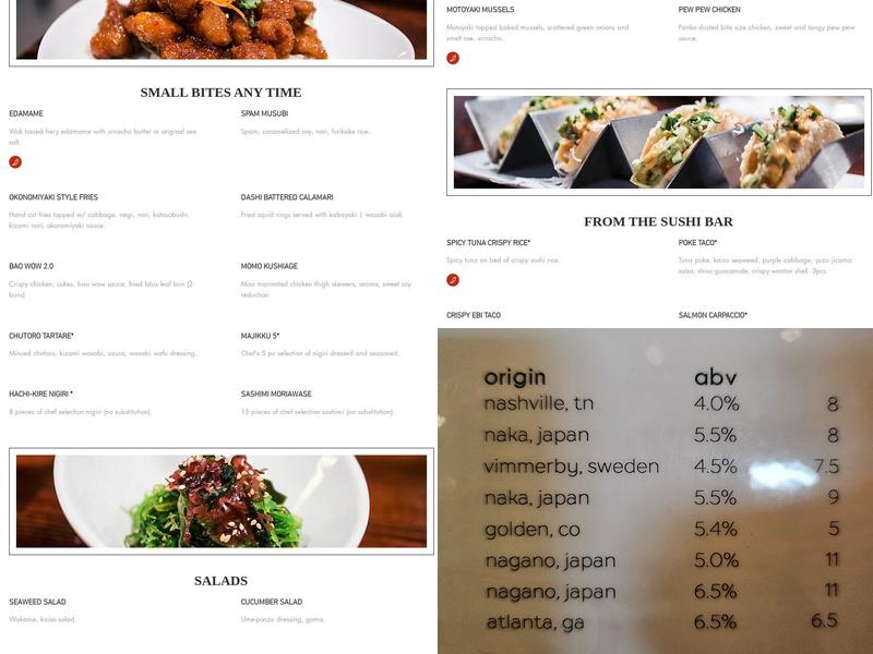 Sushiology Menu