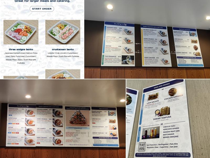 Sushirrito Menu