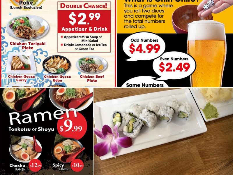 SushiStop Hollywood Menu