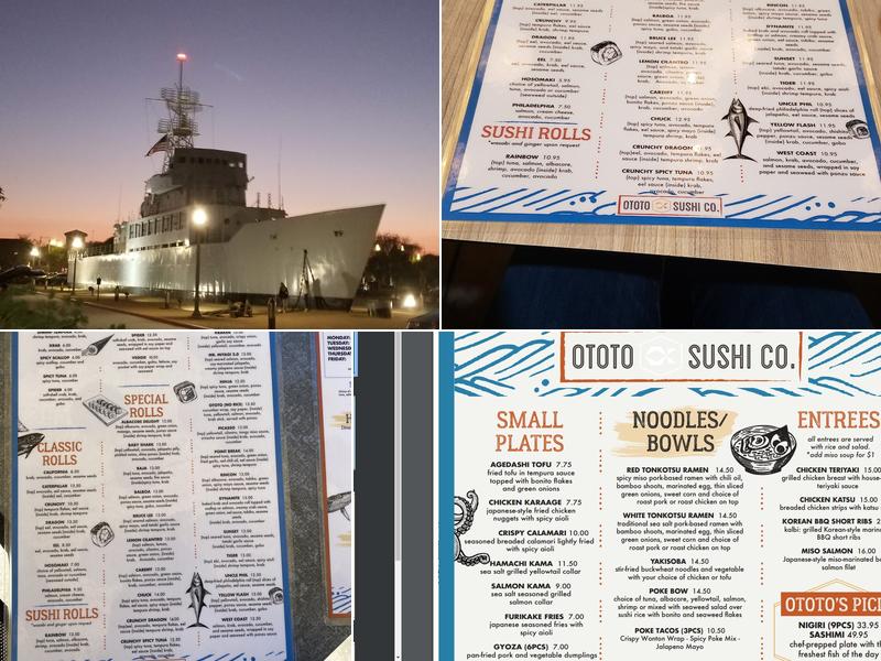 Ototo Sushi Co. Menu