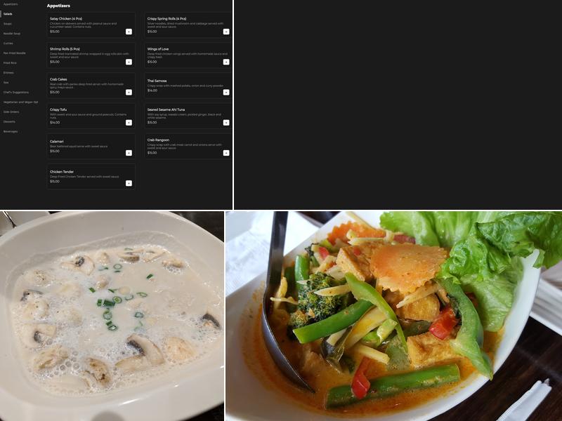 Sweet Basil Thai Cuisine Menu