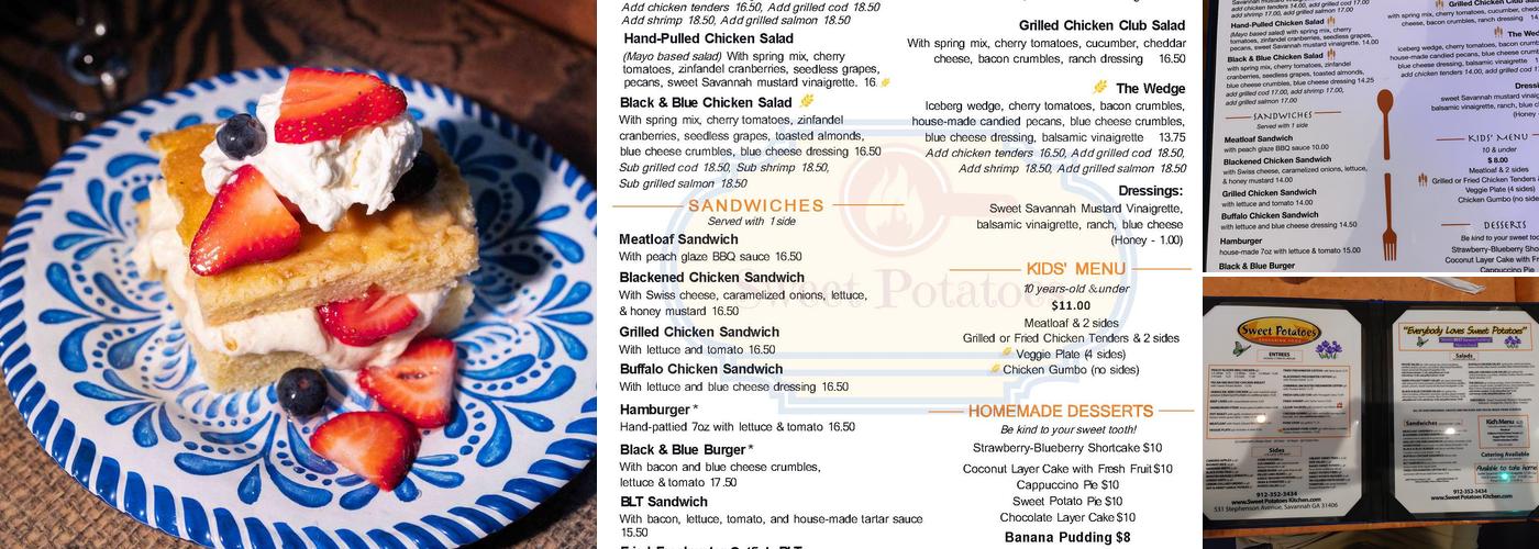 Sweet Potatoes Kitchen Menu