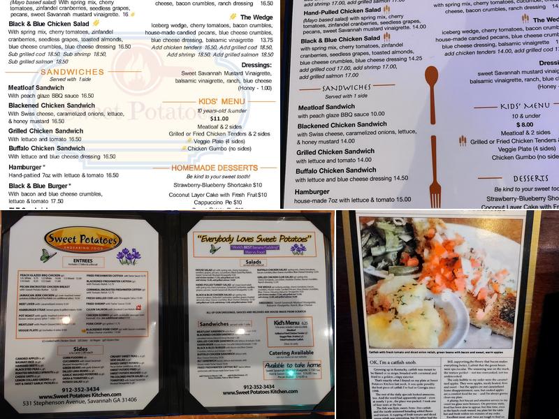 Sweet Potatoes Kitchen Menu