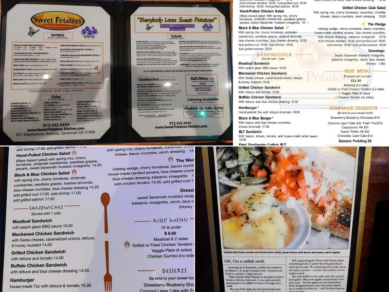 Sweet Potatoes Kitchen Menu