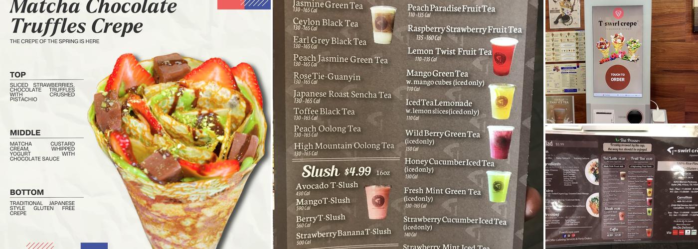 T-Swirl Crêpe Menu