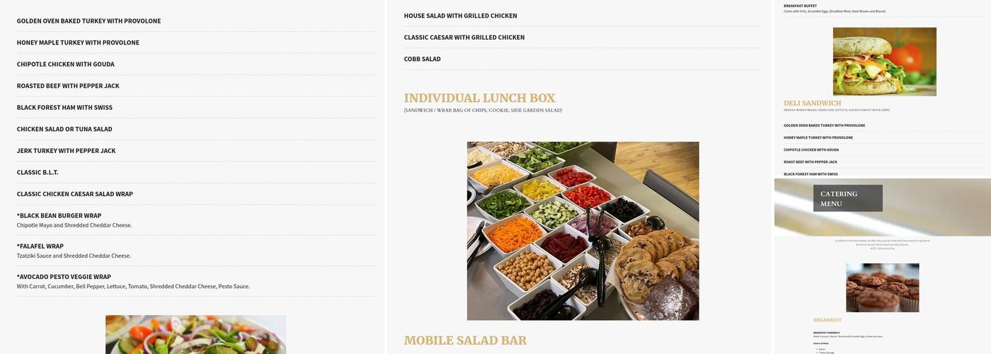Table One Menu