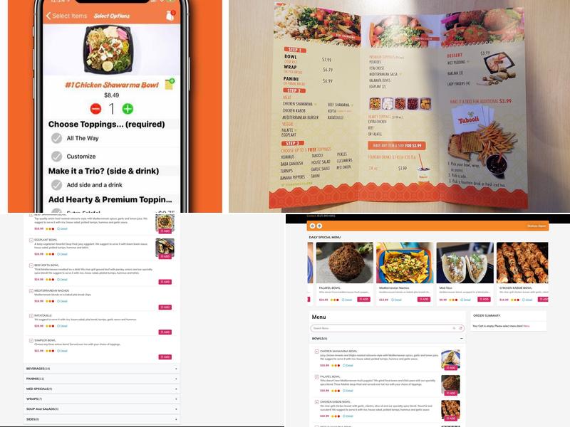 Tabooli Mediterranean Menu